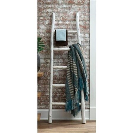 Progressive Furniture Progressive Furniture A212-10W 68 x 24 x 3 in. Millie Blanket Ladder - Distressed White Finish A212-10W